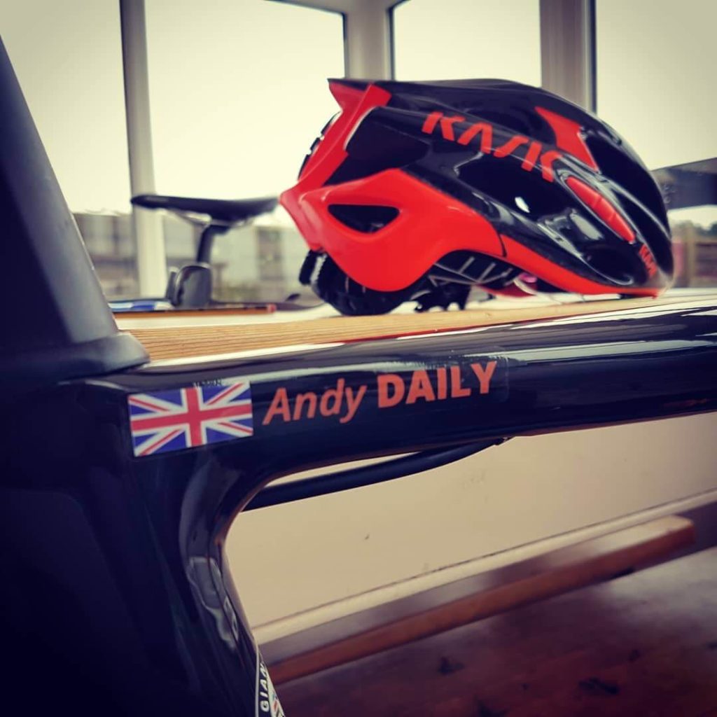 Autocollants pour vélo avec votre propre nom et drapeau